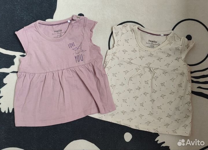 Вещи пакетом на девочку 62-80