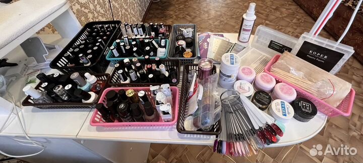 Набор Для маникюра и наращивание ногтей бу