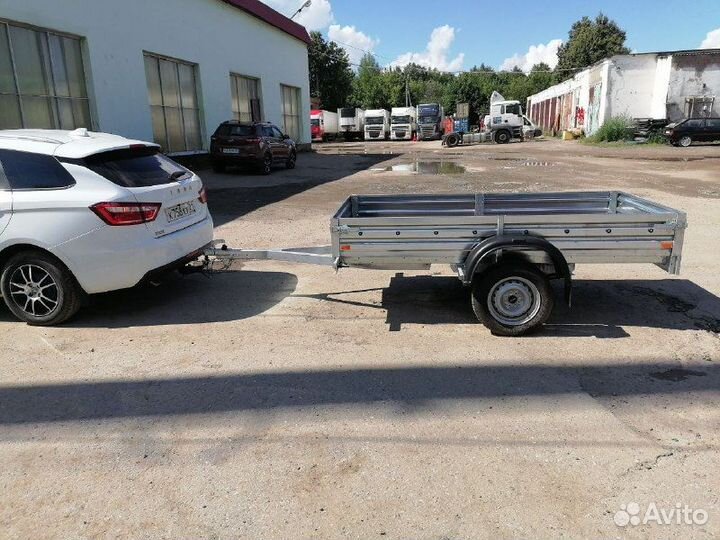 Прицеп легковой оцинкованный. Фаркоп