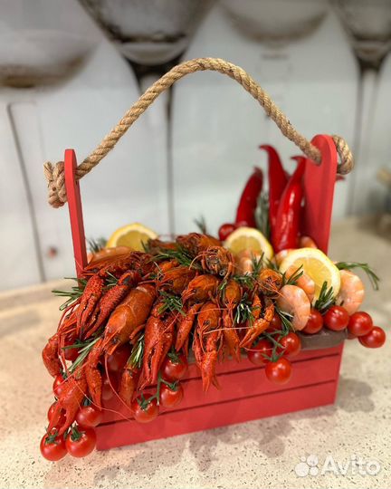 Мужской букет из раков