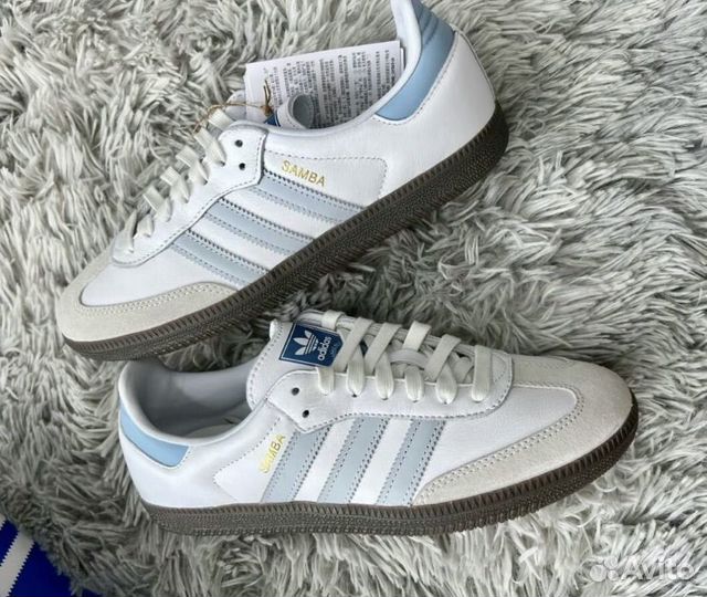 Adidas samba og halo blue