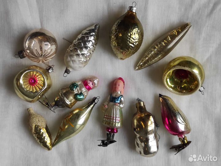 Советские елочные игрушки одним лотом