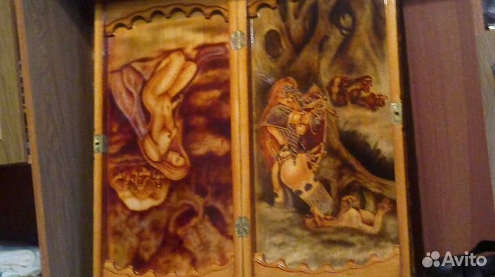 Нарды ручной работы из кедра 300 на 600 отл. Под