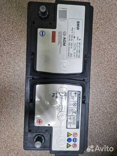 Аккумулятор bmw agm 105 Ah