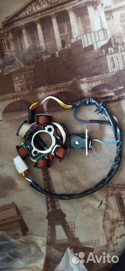Статор 6 катушек на мопед альфа