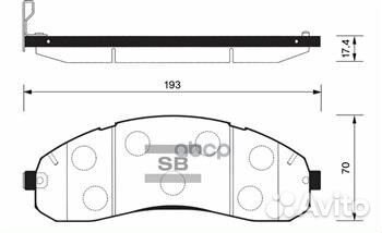 Колодки тормозные дисковые перед SP1148 Sangsin