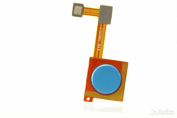 Шлейф Xiaomi Mi A2/Mi 6X + сканер отпечатка (синий