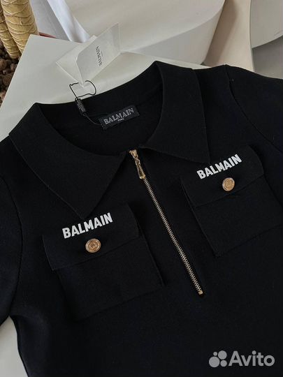 Стильная трикотажная футболка Balmain