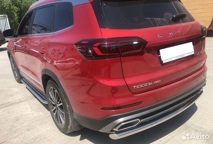 Защита заднего бампера Chery Tiggo 8 Pro 2021