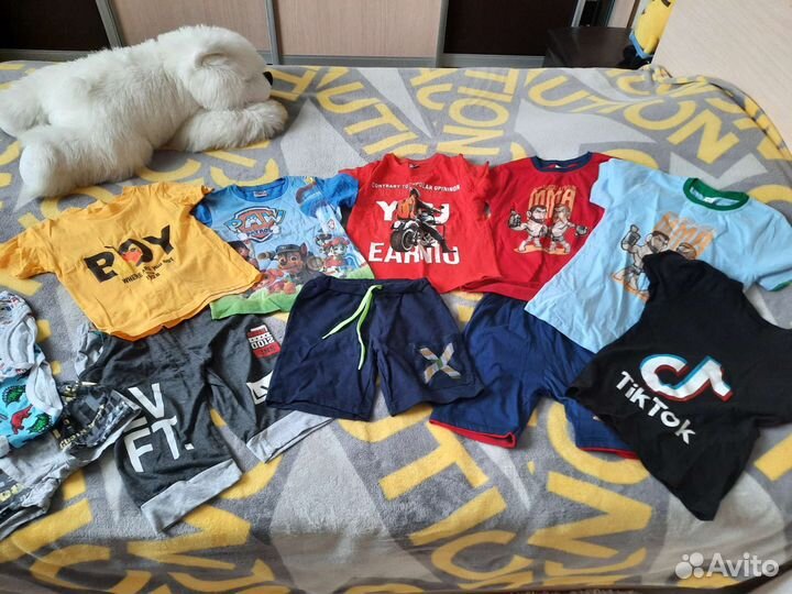 Вещи пакетом на мальчика 122 128