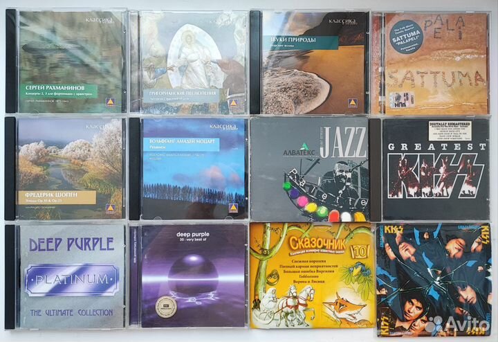 Музыка на CD и mp3 дисках (новые и б/у)