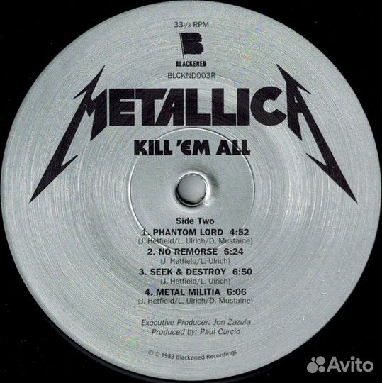 Винил Metallica - Kill Em All