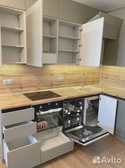 Кухня мдф без ручек