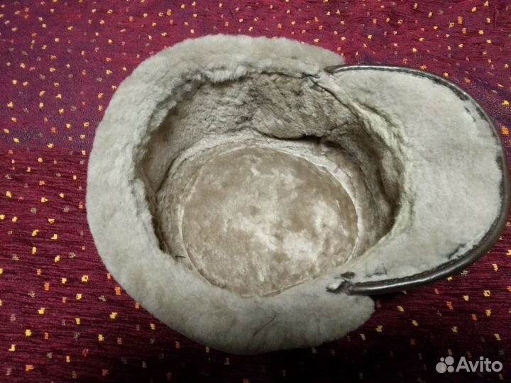 Мужская шапка кожаная R&V с натур.мехом из овчины