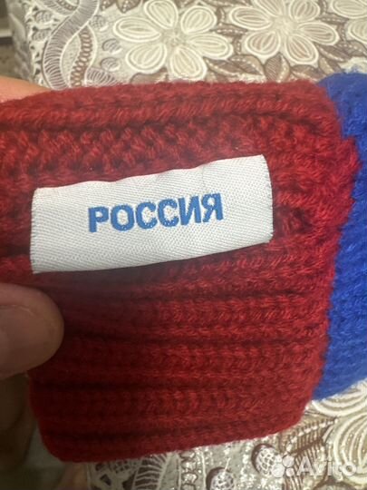 Вязанные варежки цска