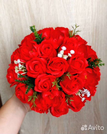 Букет из Мыльных Роз