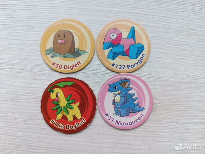 Фишки Покемон Caps Pokemon Часть 2