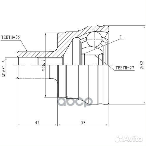 ШРУС ШРУС наружный mercedes benz E-class 211 4