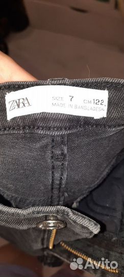 Джинсы для девочки Zara размер 122