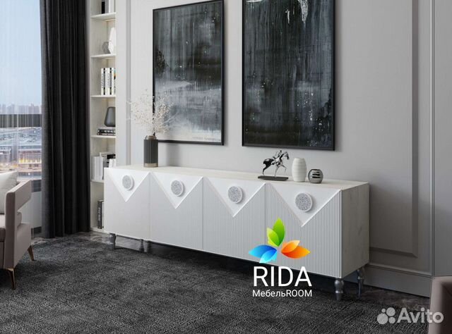 Тумба под тв, белая. Гостиная