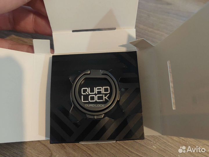 Quadlock phone ring stand