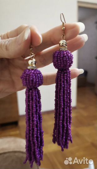 Серьги из бисера