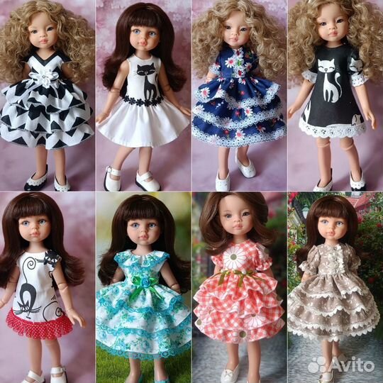 Платья на куклу Паола Рейна 32 см