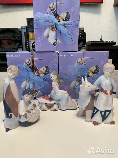 Фарфоровые статуэтки pavone италия новые