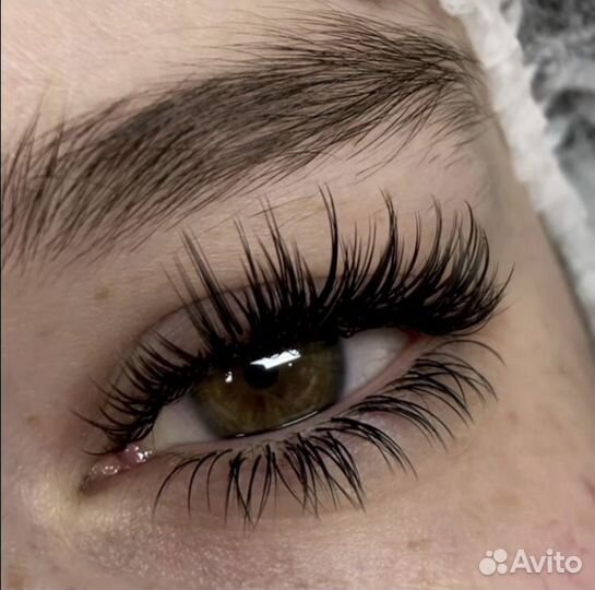 Наращивание ресниц, Анимэ, Американский,Нижние