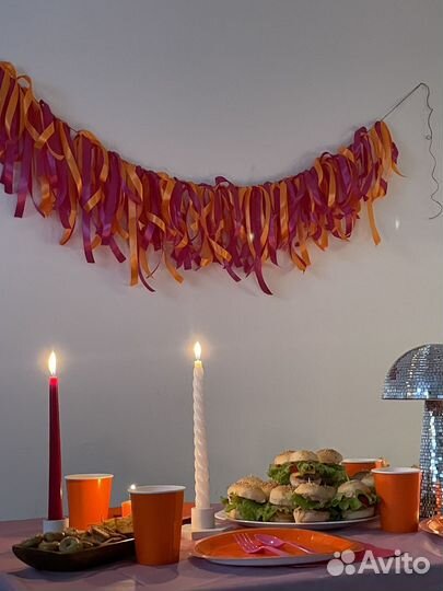 Гирлянда уличная атласная день рождение