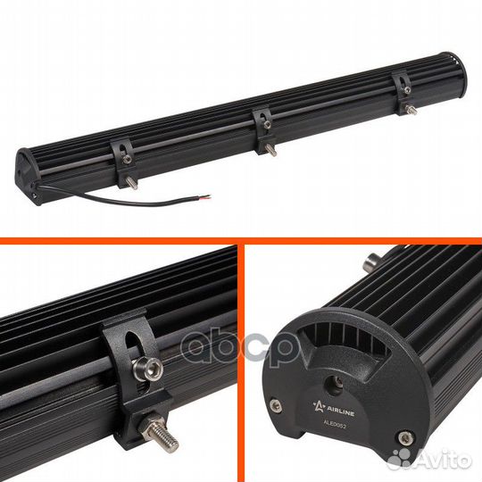 Фара светодиодная (балка) двухрядная, 60 LED ко