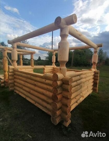 Изготовление домов, бань, беседок, из оцилиндровки