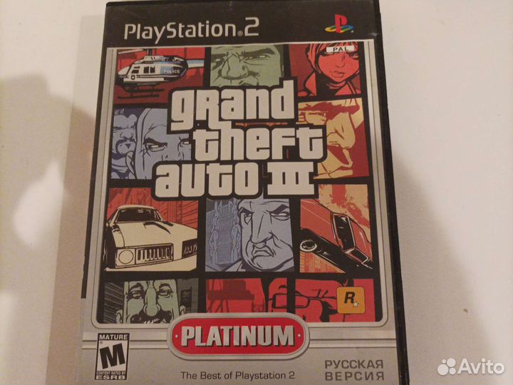 Диск на Ps2 Gta3