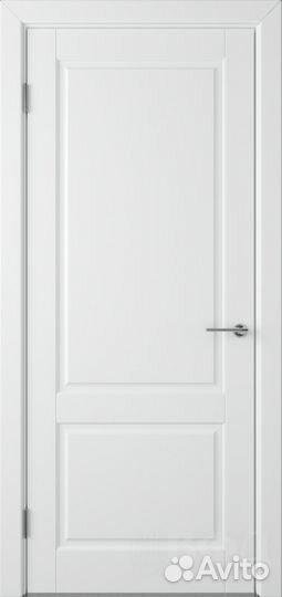 Дверь межкомнатная из массава фрезерованная белая