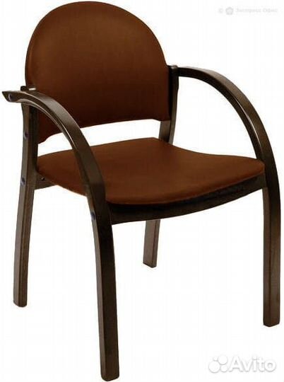 Стул офисный Джуно орех темный плюс