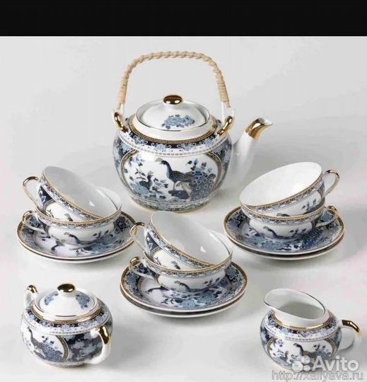 Чайный сервиз «синяя сказка»