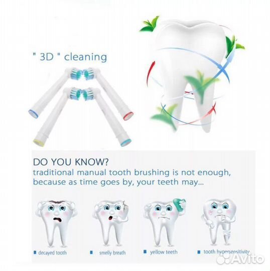 Сменные насадки для электр зубной щетки Oral B