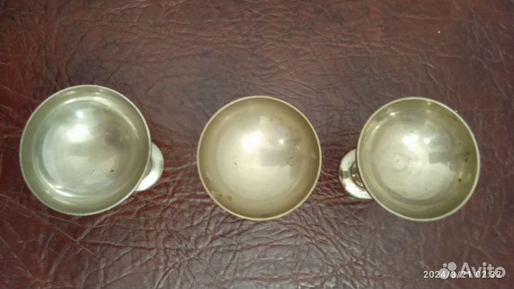 Металлические ликерные рюмочки СССР