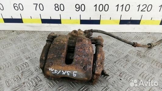 Суппорт тормозной передний левый skoda fabia 2 (93