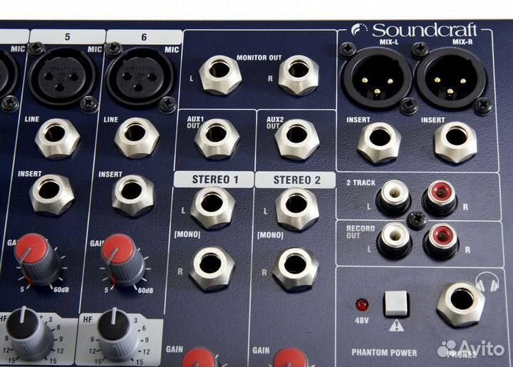 Soundcraft EPM6 микшерный пульт 6 моно, 2 стерео