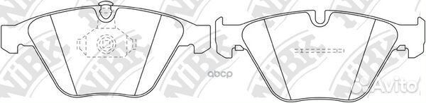 Колодки тормозные дисковые перед PN0222 NiBK
