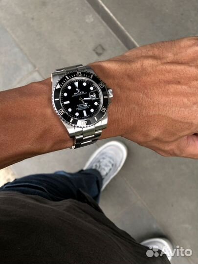 Часы rolex submariner black. Часы мужские