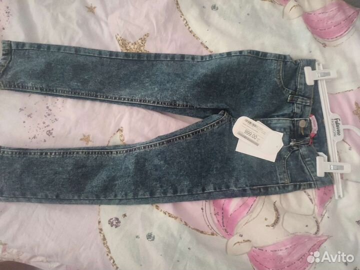 Джинсы для девочки 110