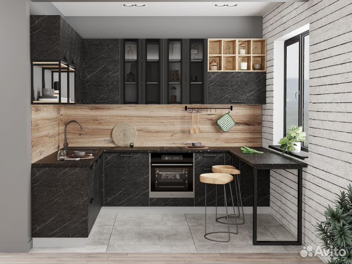 Модульная кухня Ройс Гранит