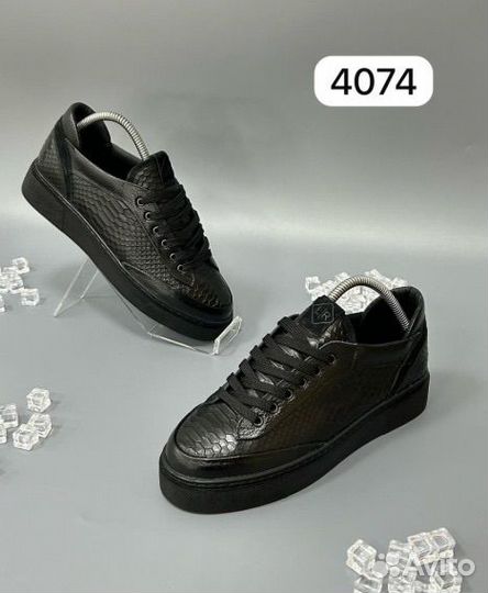 Кеды полуботинки, туфли натуральная кожа