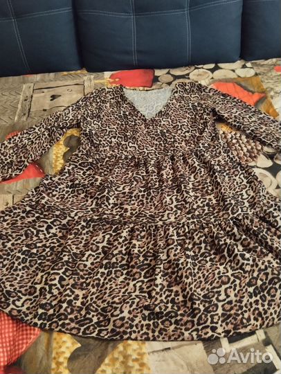 Леопардовое платье