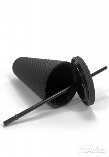 Многоразовый стакан с трубочкой