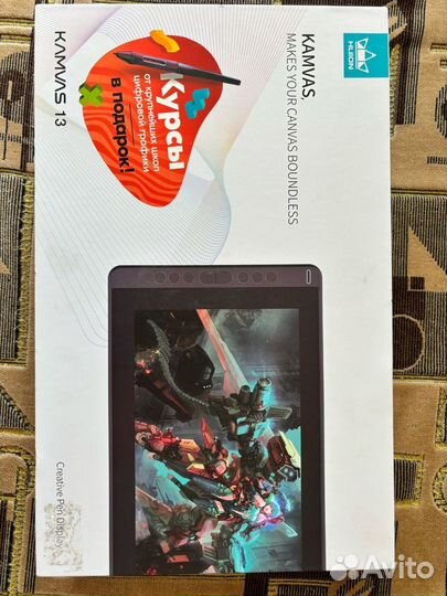 Графический планшет с экраном huion kamvas 13