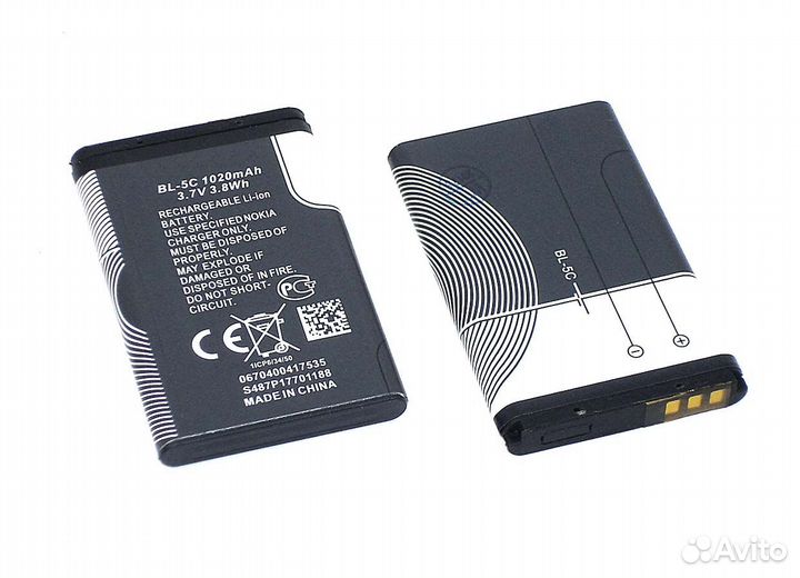 Аккумулятор BL-5C для Nokia 1100 / 130 / 130 Dual