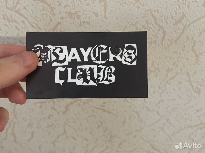 Наклейка Players Club obladaet